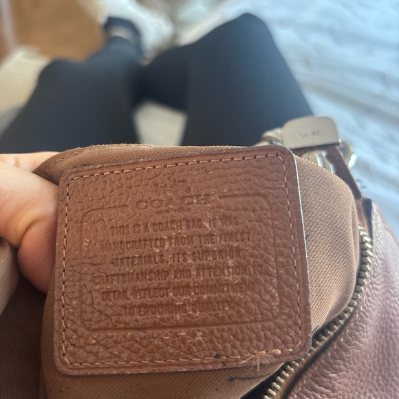 Coach Pebble Leather Crossbody in Warm Chestnut - Picture 7 of 9